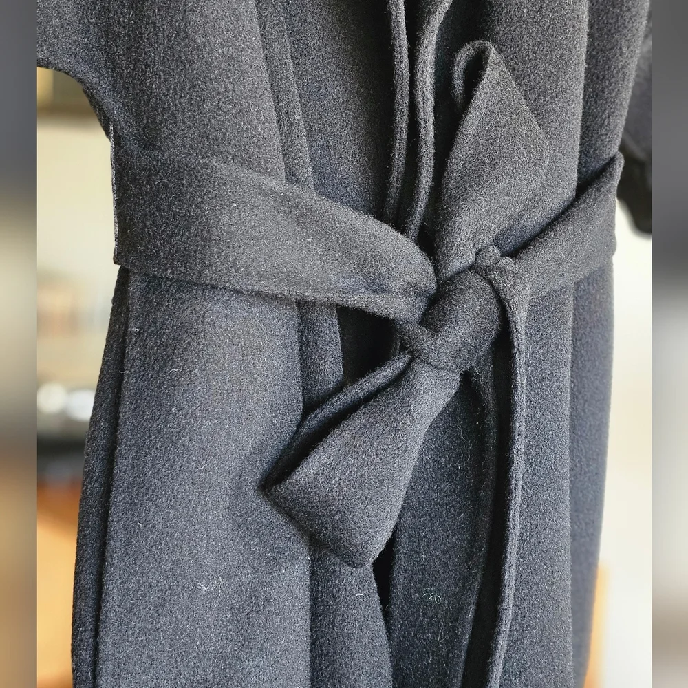 Lafayette 148 New York Wool-Cashmere Double Face Short Sleeve Jacket - Picture 3 of 9